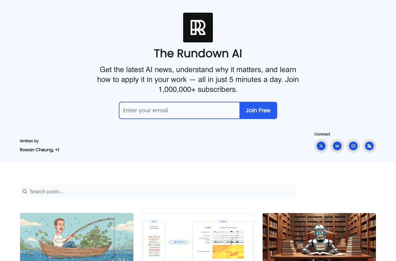 The Rundown AI Search & Discovery showing Search & Discovery - Empowering text analysis for everyone