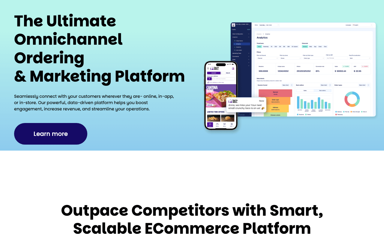 Tictuk Marketing Automation showing Marketing Automation - The Ultimate Omnichannel Ordering & Marketing Platform