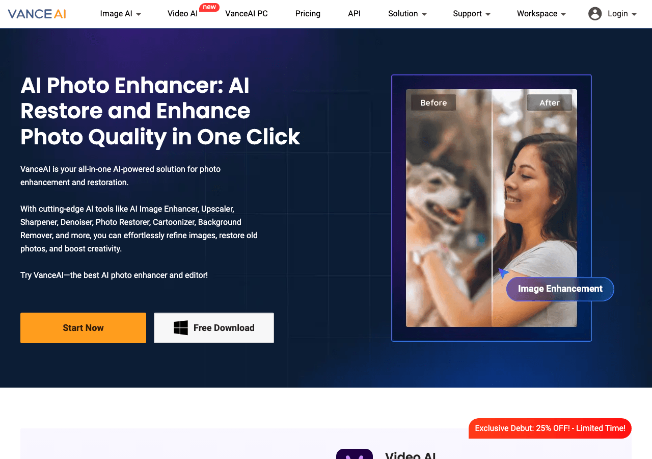 VanceAI Image Generation showing Image Generation - Elevate Your Creativity with AI