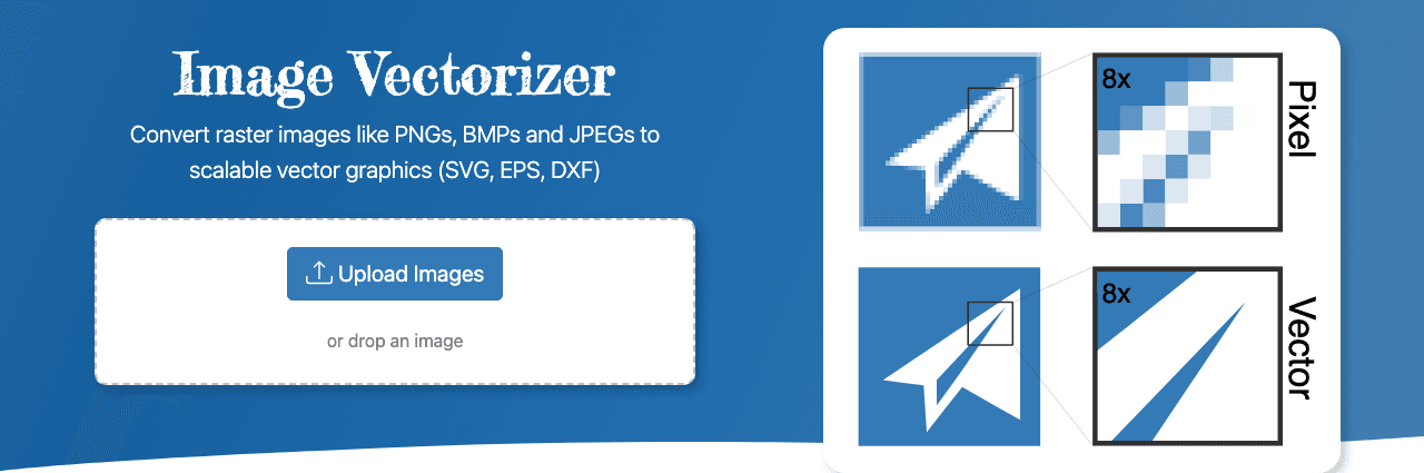 Vectorizer.io Design showing Design - Transforming text into vectors effortlessly