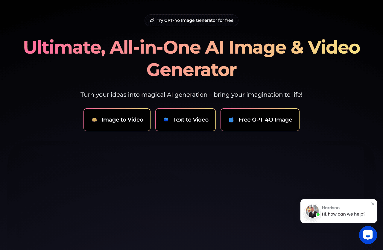Vidgo AI Video Editing showing Video Editing - Every AI video model, one workspace