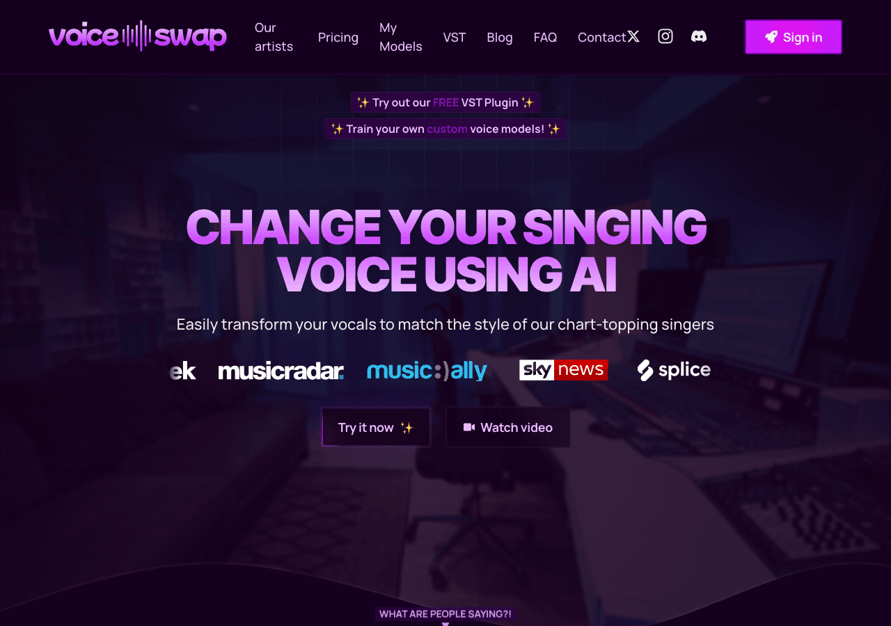 Voice-Swap Audio Generation showing Audio Generation - Swap Your Vocals with Real Artist Voices