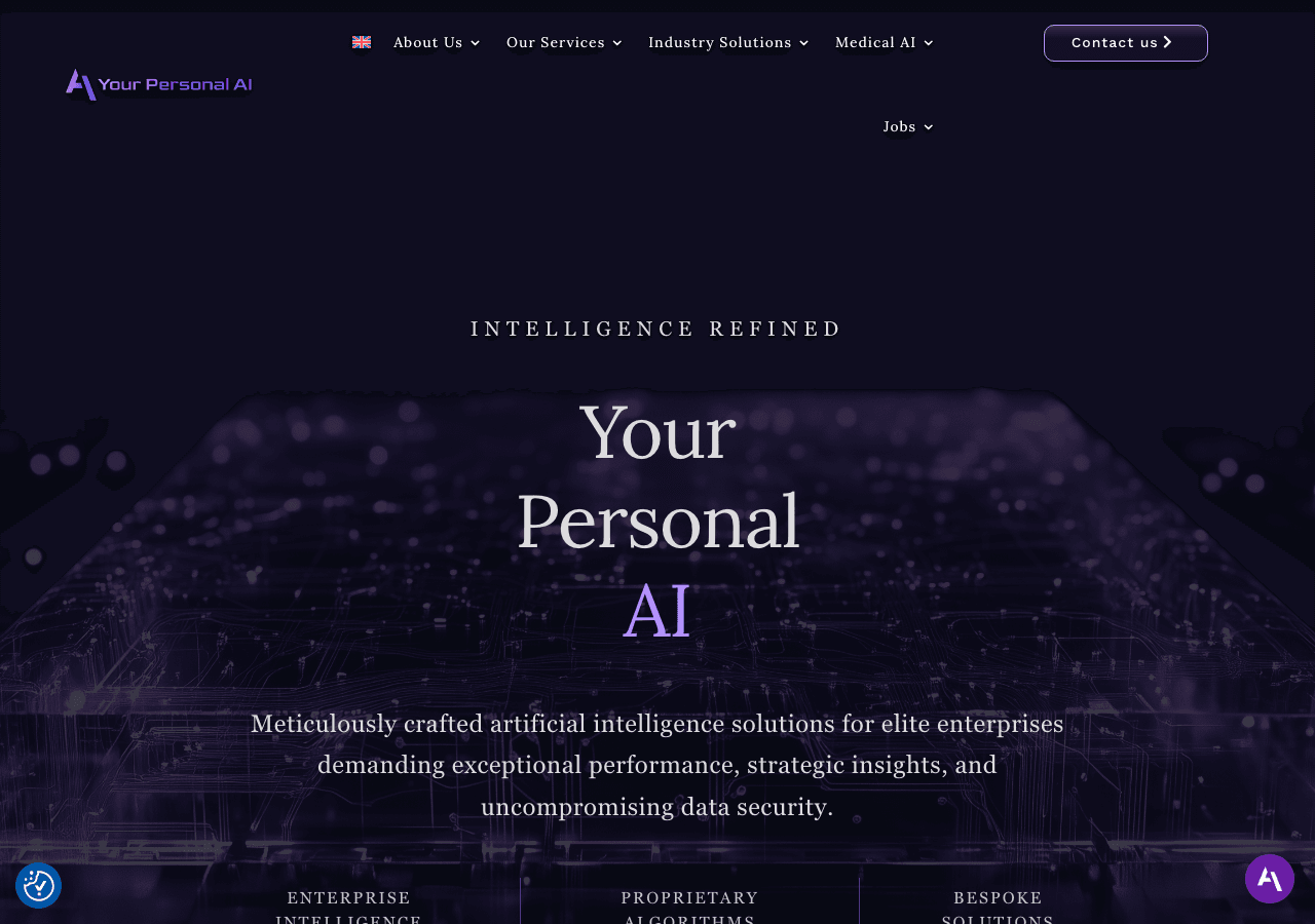 Your Personal AI Conversational AI showing Conversational AI - Empowering you through AI technology.